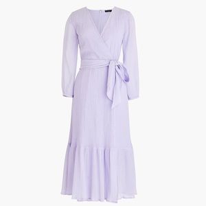 J.Crew light purple faux wrap dress